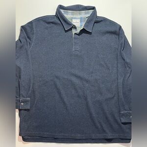 Tommy Bahama 1/4 Button Up Pullover Sweater, 4XLB, Blue